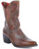 Image #1 - Bed Stu Women's Amanda II Western Booties - Round Toe, Brown, hi-res