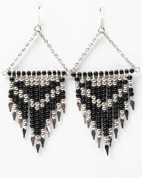 Image #1 - Idyllwind Women's Make Some Moves Beaded Earrings, Black, hi-res