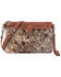 Image #1 - Wrangler Women's Cowhide Clutch, Brown, hi-res