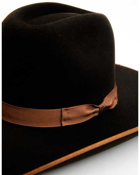 Image #2 - Serratelli 6X Felt Cowboy Hat , Brown, hi-res