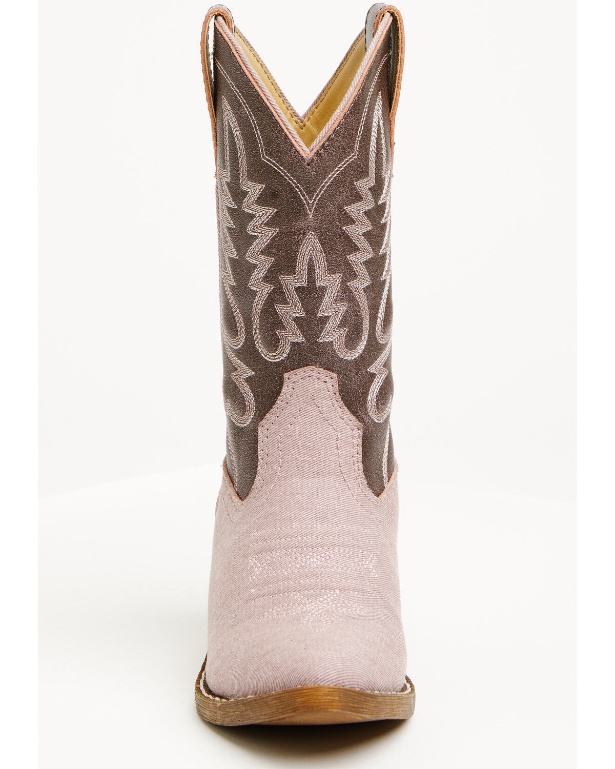 Image #4 - Shyanne Girls' Hallie Western Boots - Round Toe, Pink, hi-res