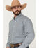 Image #2 - Cinch Men's Printed Long Sleeve Button-Down Western Shirt, White, hi-res