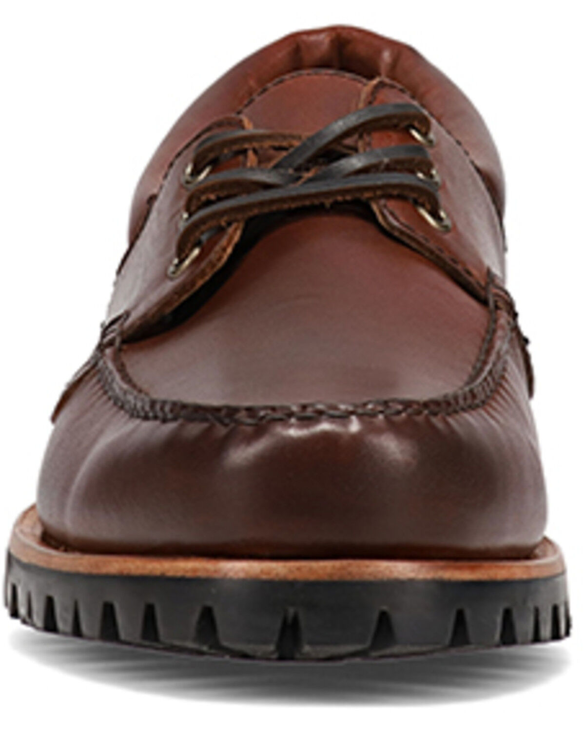 Image #4 - Frye Men's Hudson Camp Casual Shoes - Moc Toe, Cognac, hi-res