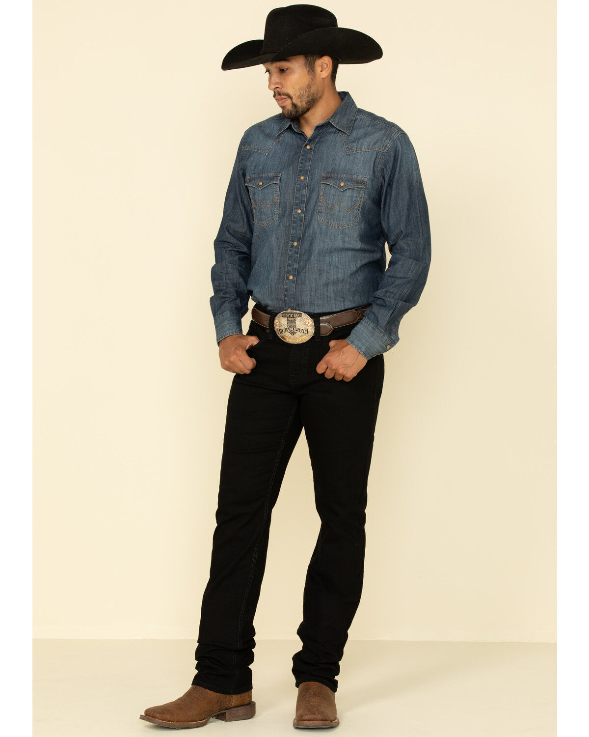 Image #5 - Cody James Men's Night Rider Black Wash Slim Straight Stretch Denim Jeans, Black, hi-res