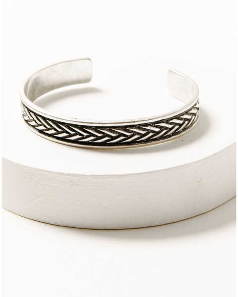 Image #3 - Shyanne Women's 3-piece Silver Cuff Bracelet Set, Silver, hi-res