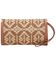 Image #2 - Wrangler Women's Southwestern Whipstitch Wristlet Wallet, Brown, hi-res