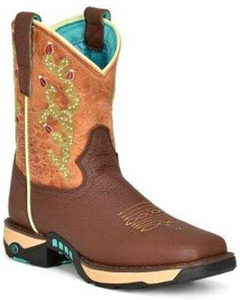 Corral Women's Cactus Farm And Ranch Water Resistant Dual Density Western Boots - Broad Square Toe, Chocolate, hi-res