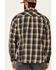 Image #4 - ATG&trade; by Wrangler All Terrain Men's Dark Sapphire Plaid Thermal Lined Long Sleeve Western Flannel Shirt , , hi-res