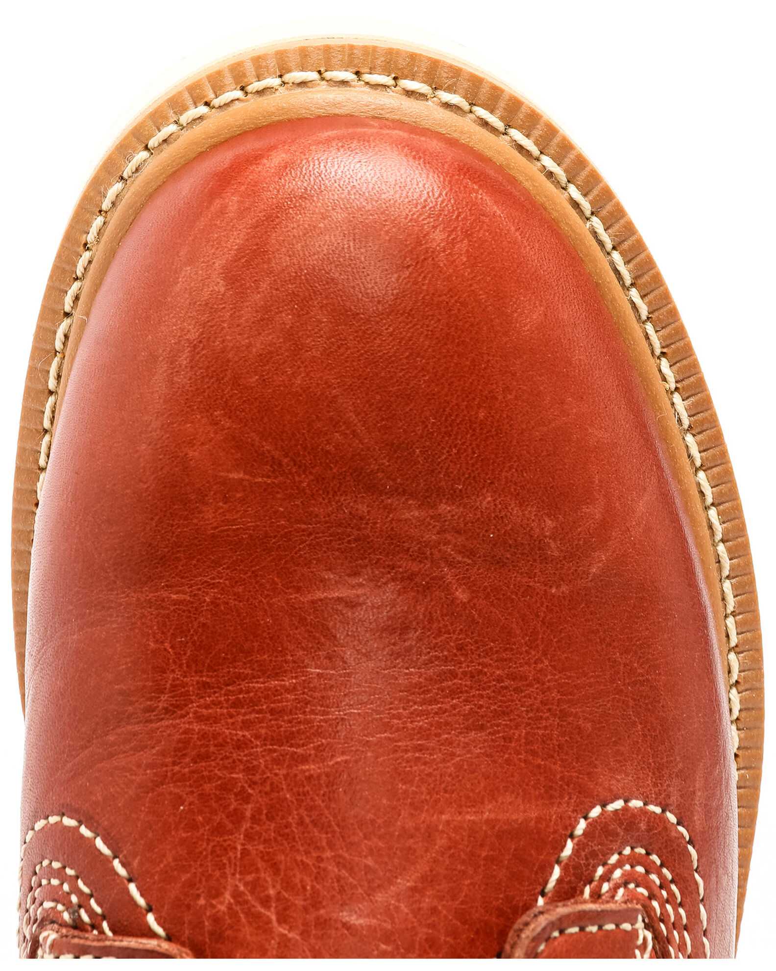 Image #6 - Hawx Men's 6" Grade Work Boots - Composite Toe, Red, hi-res