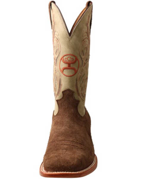 Image #4 - Hooey by Twisted X Men's CellSole Leather Western Boots - Broad Square Toe , Brown, hi-res