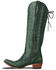 Image #3 - Lane Women's Lexington Knee High Corset Western Boots - Snip Toe, Green, hi-res