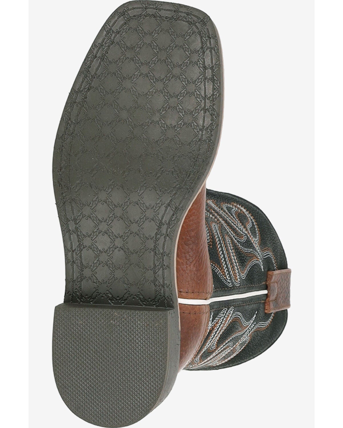 Image #6 - Smoky Mountain Little Boys' Grant Western Boots - Broad Square Toe, Black, hi-res