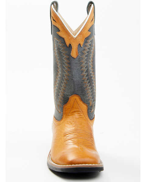 Image #5 - Cody James Boys' Barnwood Western Boots - Square Toe, Brown, hi-res