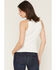 Image #4 - Blue Life Women's Evie Button-Up Pointelle Tank, White, hi-res