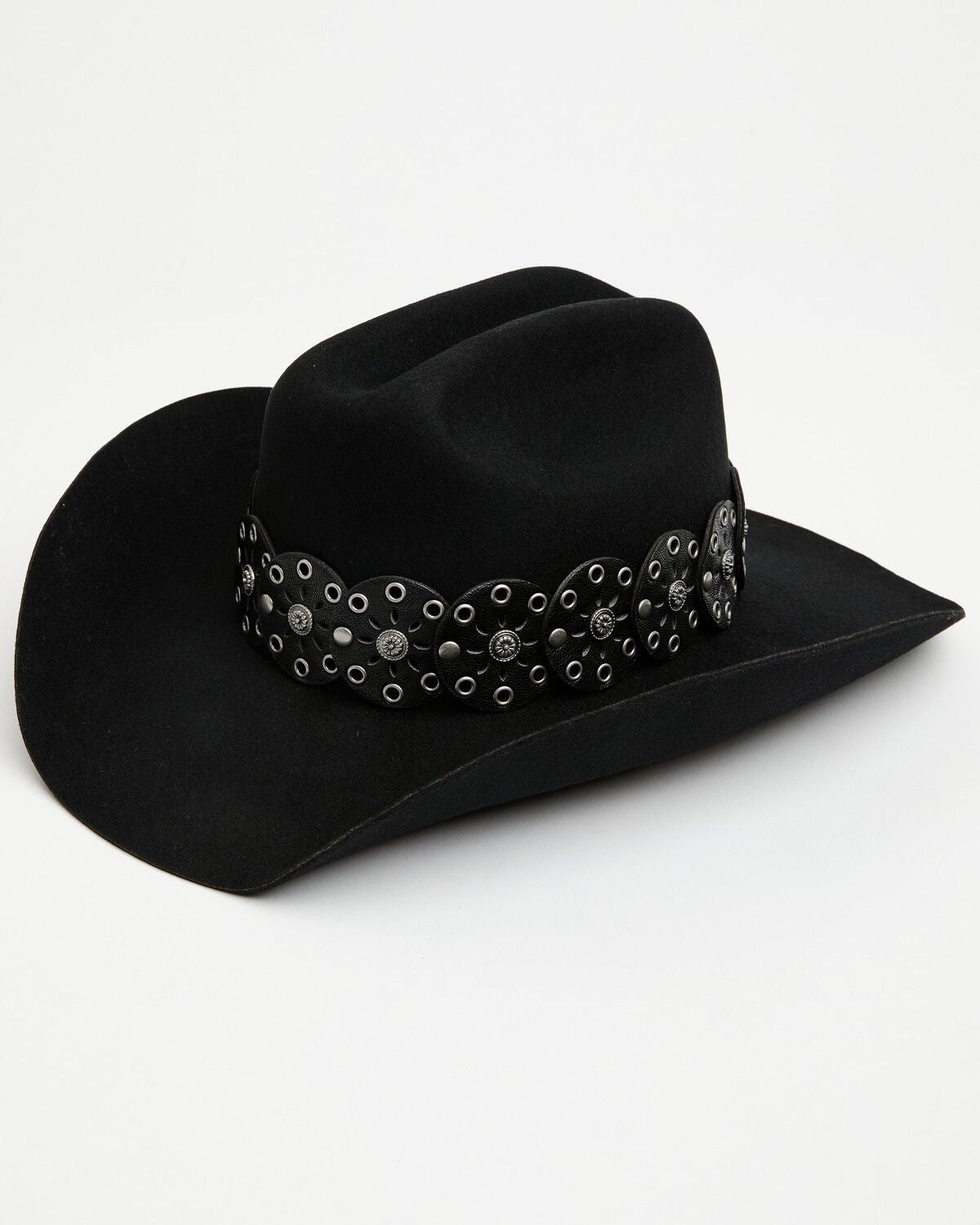 Shyanne Women's Juliet Wool Felt Cowboy Hat, Black, hi-res