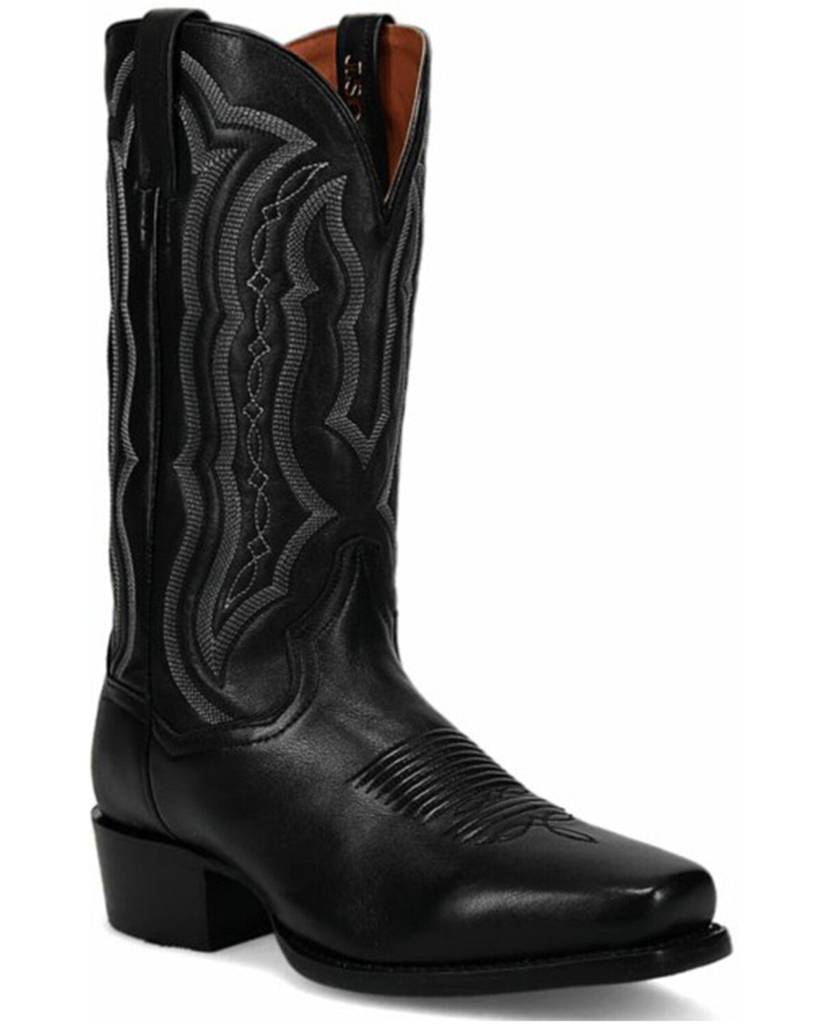 Image #1 - Dan Post Men's Wade Western Boots - Square Toe, Black, hi-res