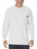 Dickies Men's Heavy Weight Crew Long Sleeve Tee - Big & Tall, White, hi-res