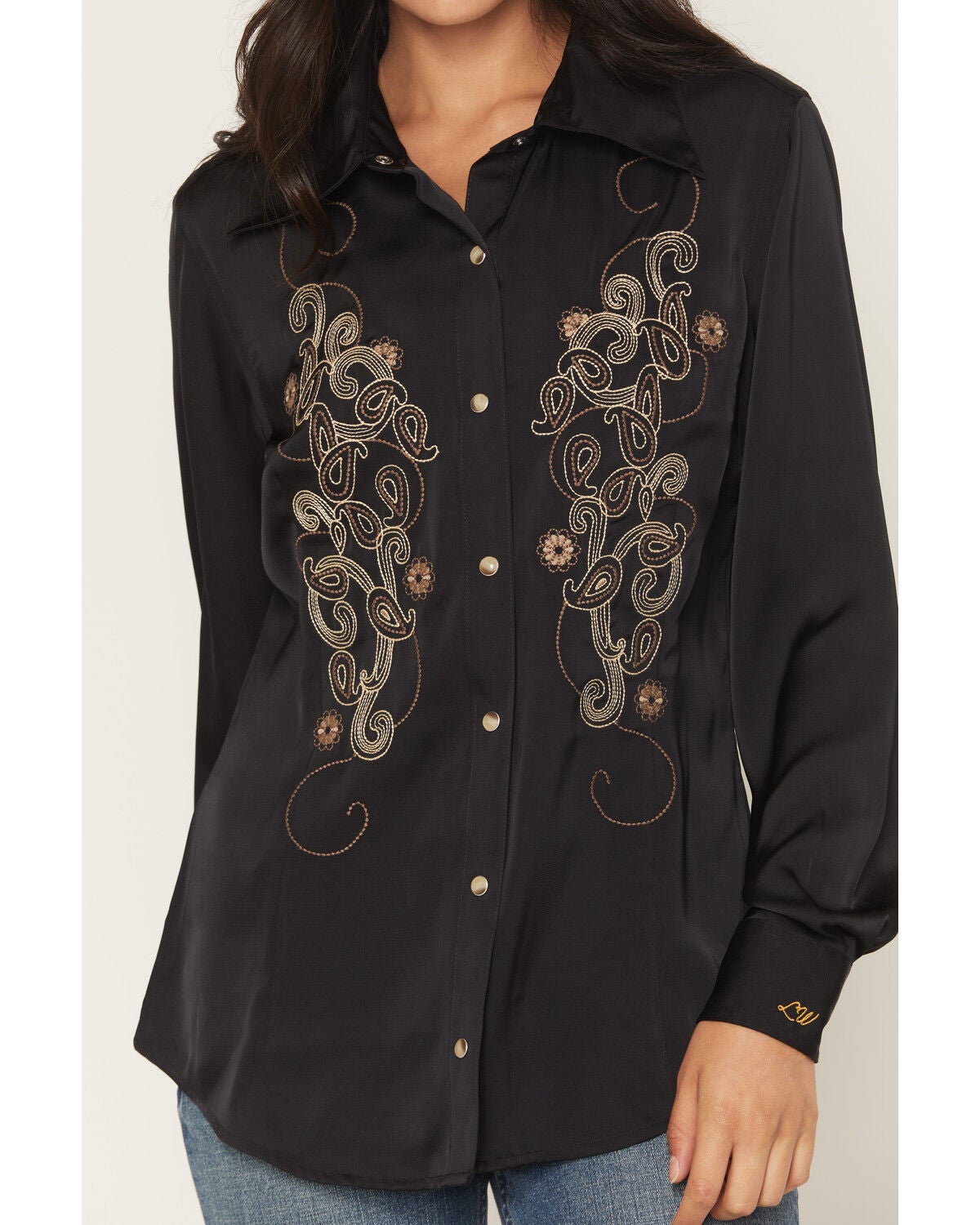 Wrangler X Lainey Wilson Women's Paisley Embroidered Long Sleeve