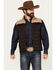 Image #1 - Hooey Men's Colorblock Packable Puffer Vest, Brown, hi-res