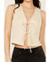 Image #4 - Sage The Label Women's Double Tie Front Vest, Beige, hi-res