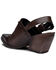 Image #3 - Golo Women's Billy Jean Buckle Western Mules - Snip Toe, Dark Brown, hi-res