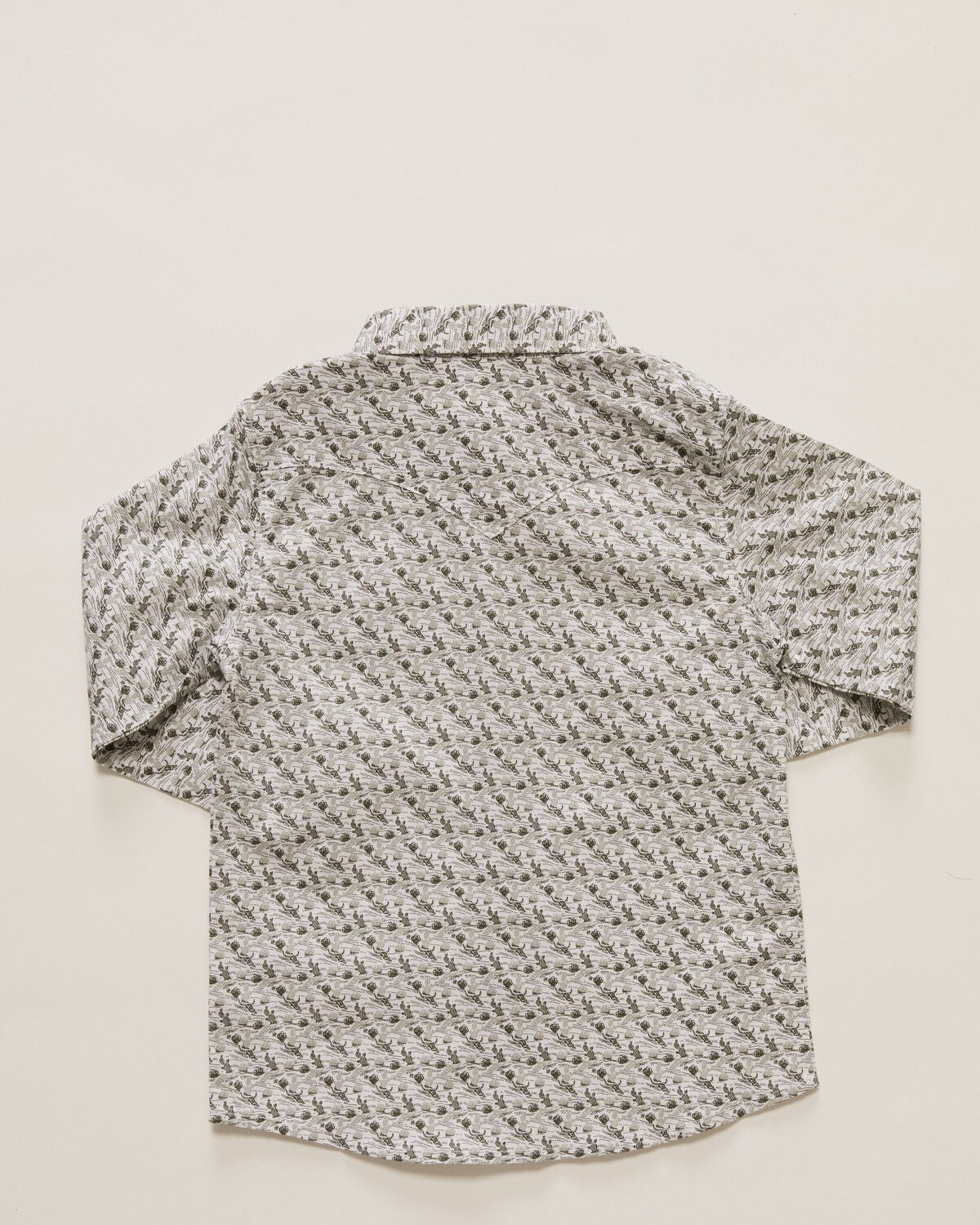 Image #3 - Wrangler Toddler Boys' Conversation Print Long Sleeve Snap Stretch Western Shirt, Olive, hi-res
