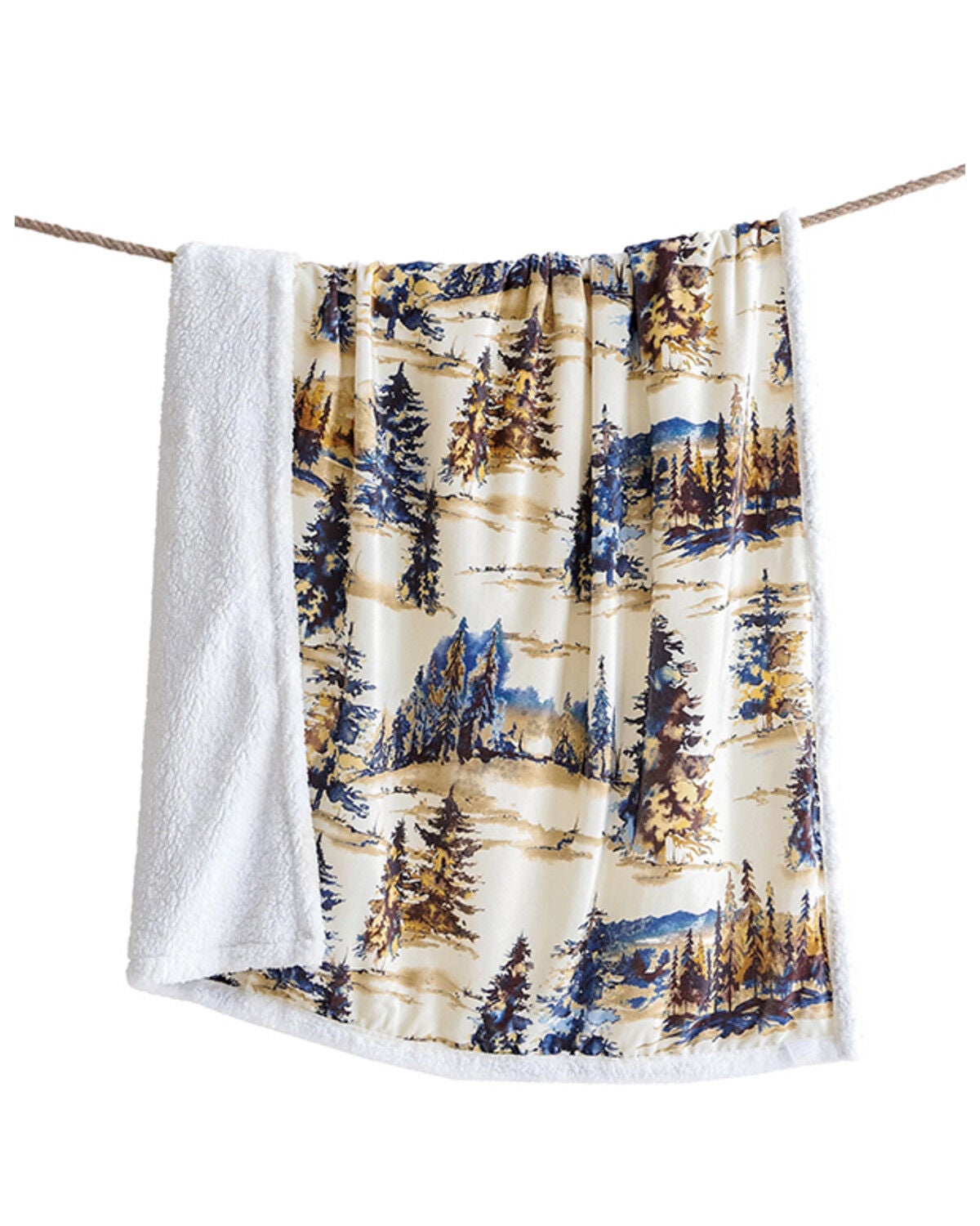 Image #2 - HiEnd Accents Acadia Campfire Sherpa Throw, Copper, hi-res