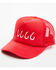 Image #1 - Four Sixes Women's Logo Embroidered Ball Cap, Red, hi-res