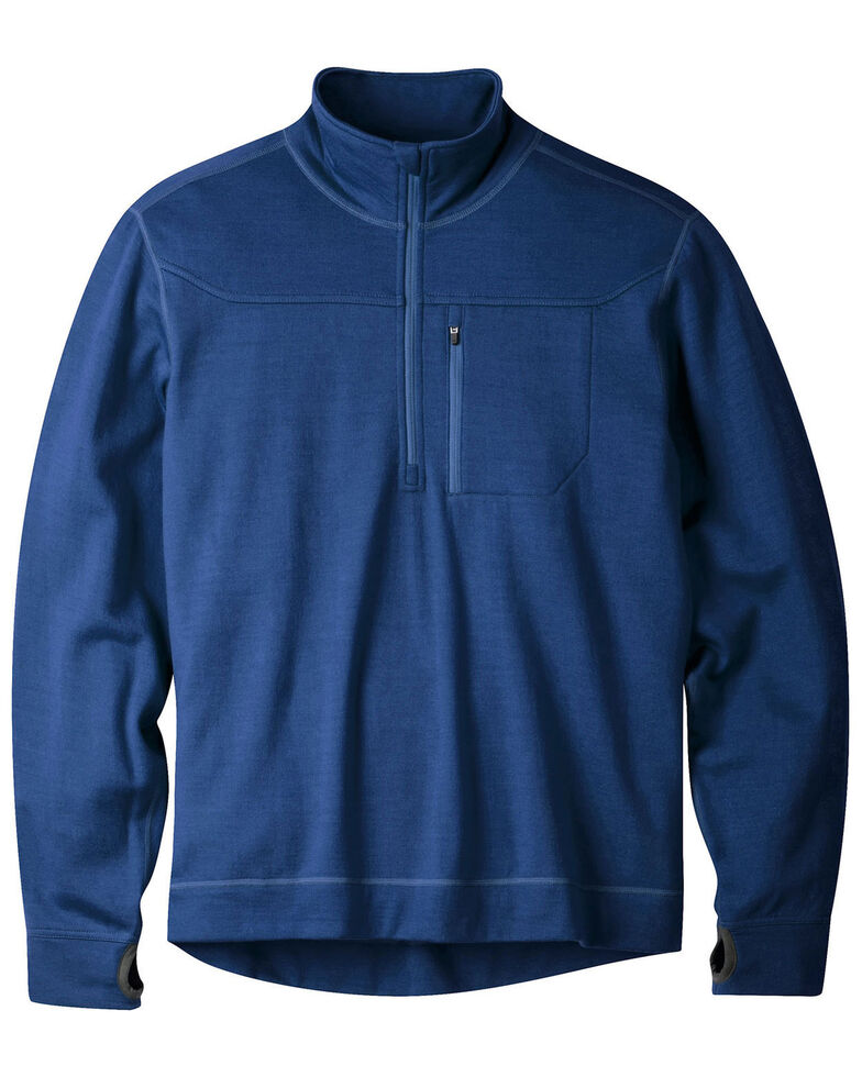 Mountain Khakis Men's Rendezvous Quarter Zip Pullover , Blue, hi-res