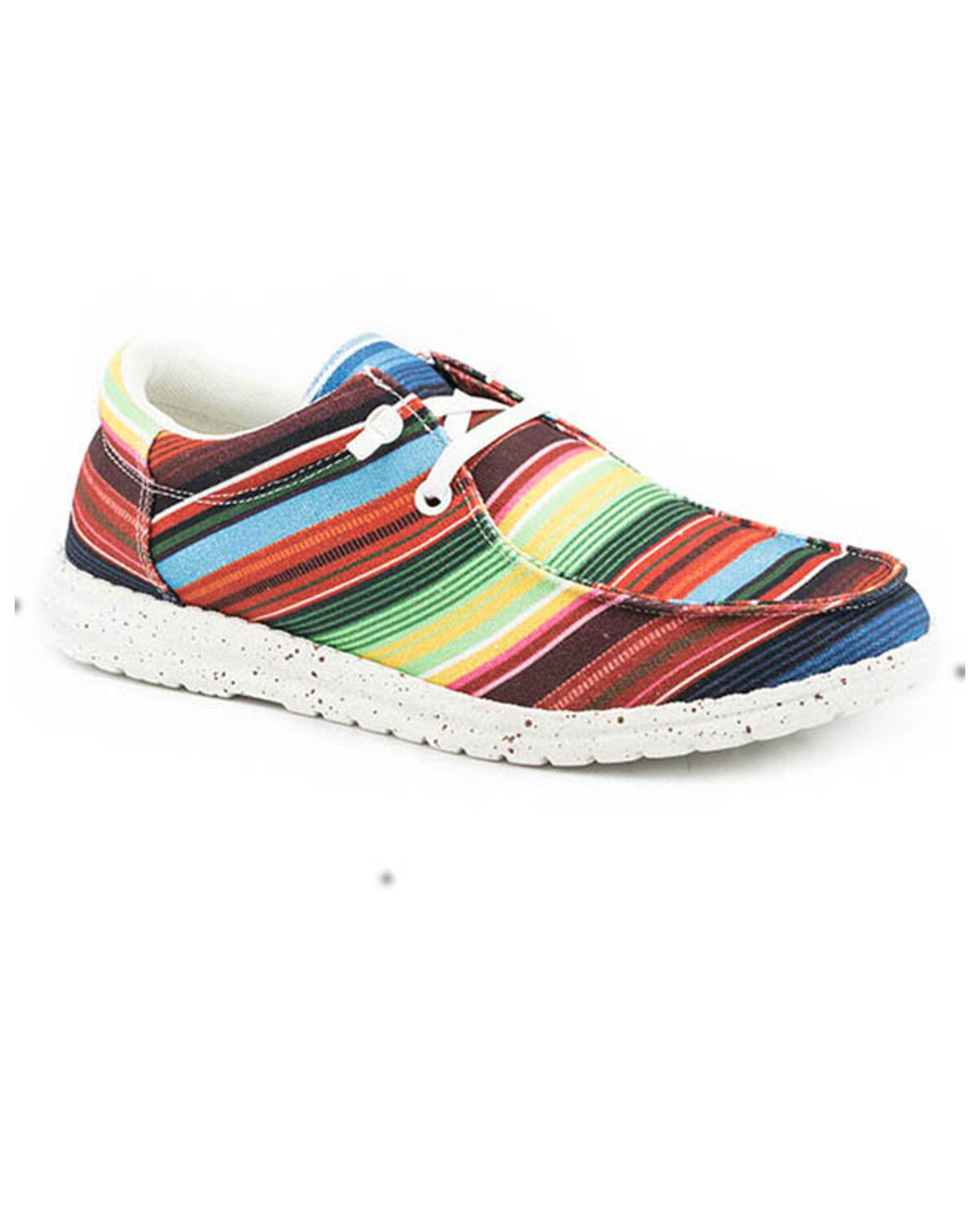Image #1 - Roper Women's Hang Loose Slip-On Causal Shoes - Moc Toe, Red, hi-res