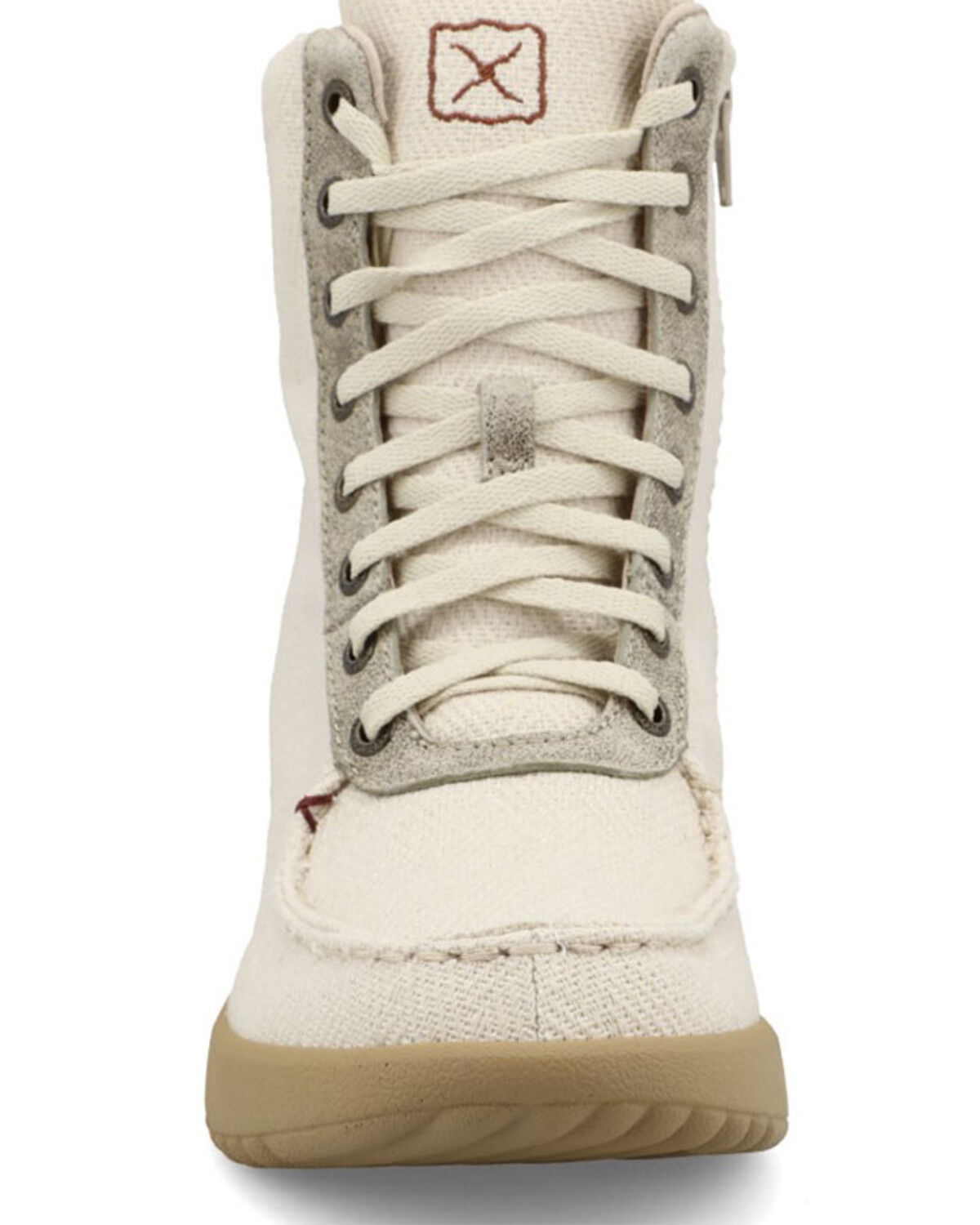 Image #4 - Twisted X Women's 8" Platform Boots - Moc Toe, Oatmeal, hi-res