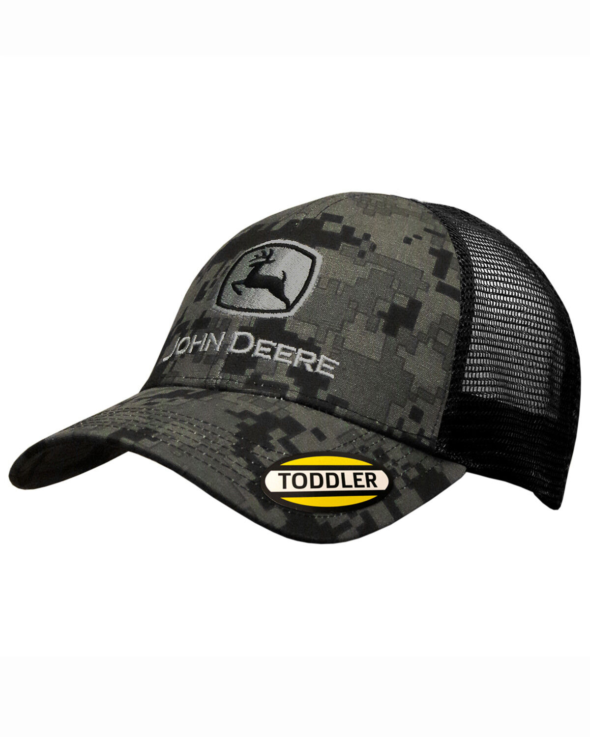 Image #1 - John Deere Toddler Boys' Digi Camo Embroidered Logo Mesh Ball Cap, Camouflage, hi-res