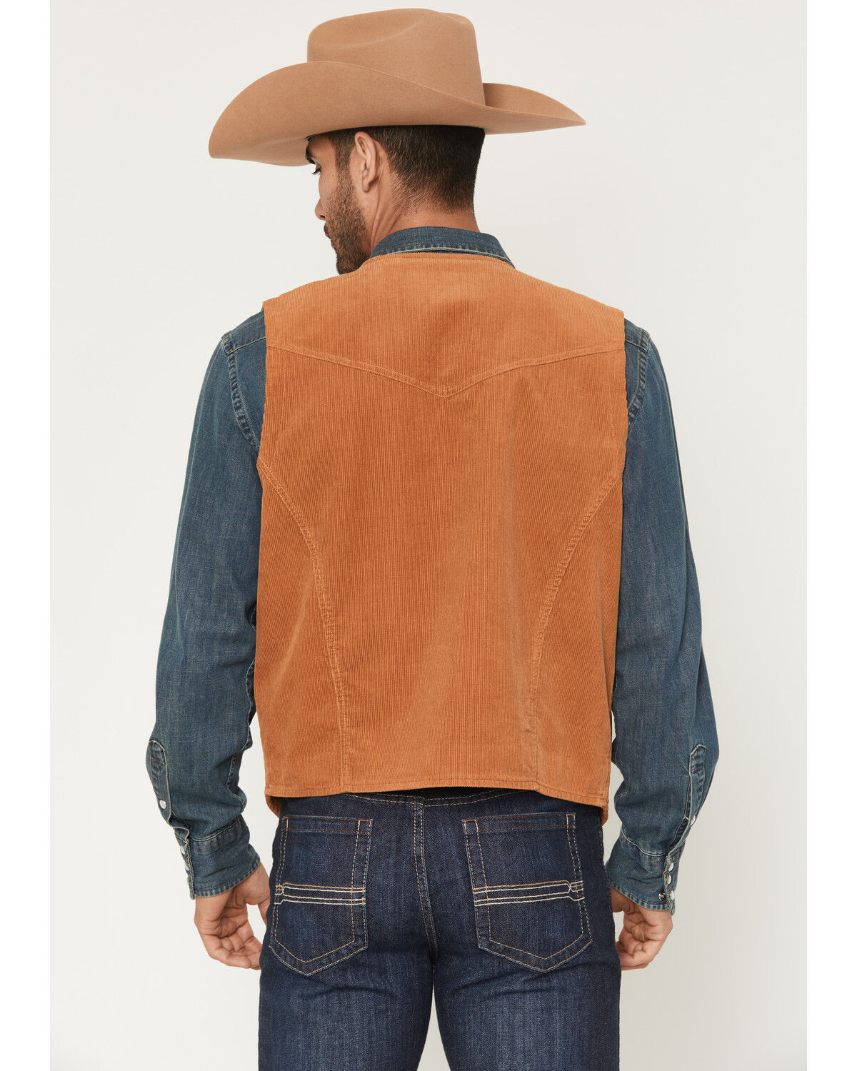 Image #4 - Cody James Men's William Corduroy Button-Down Vest, Tan, hi-res
