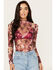 Image #2 - Free People Women's Printed Lady Lux Layering Top , Pink, hi-res