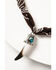 Image #2 - Idyllwind Women's Bone Pendant Bandana Necklace, Brown, hi-res