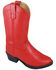 Smoky Mountain Girls' Denver Western Boots - Round Toe, Red, hi-res