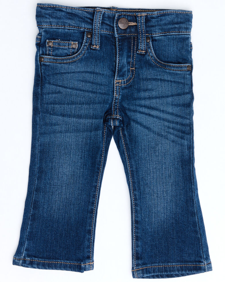 Wrangler Infant/Toddler Girls' Western 5 Pocket Jeans - Skinny, Blue, hi-res