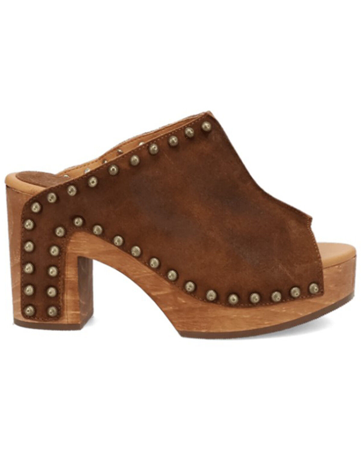 Image #2 - Dingo Women's Echo Wooden Sandals, Brown, hi-res