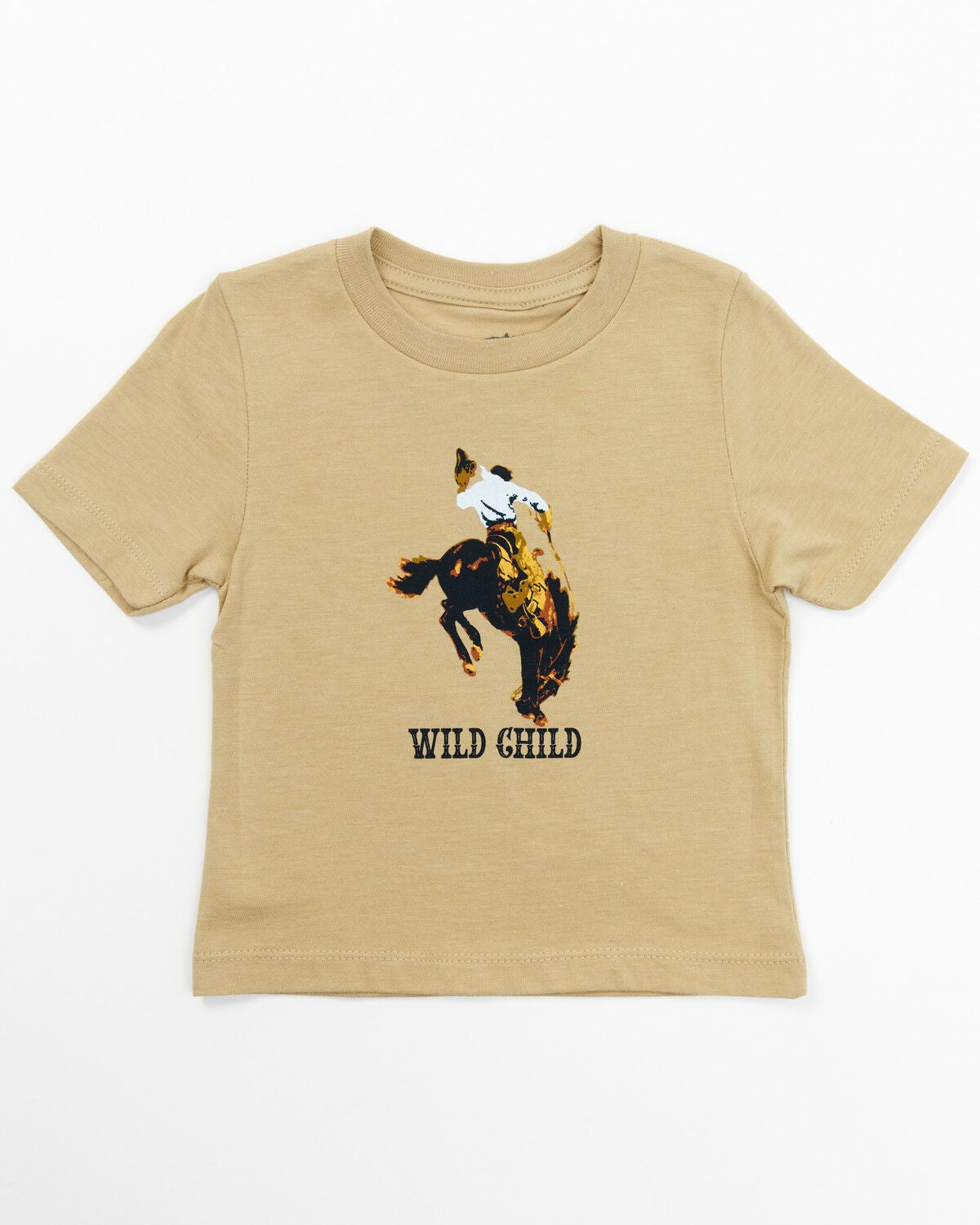 Cody James Toddler Boys' Wild One Short Sleeve Graphic T-Shirt, Tan, hi-res