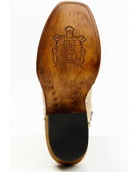 Image #7 - Tanner Mark Women's The Bride Shimmer Western Boots - Square Toe, Beige/khaki, hi-res
