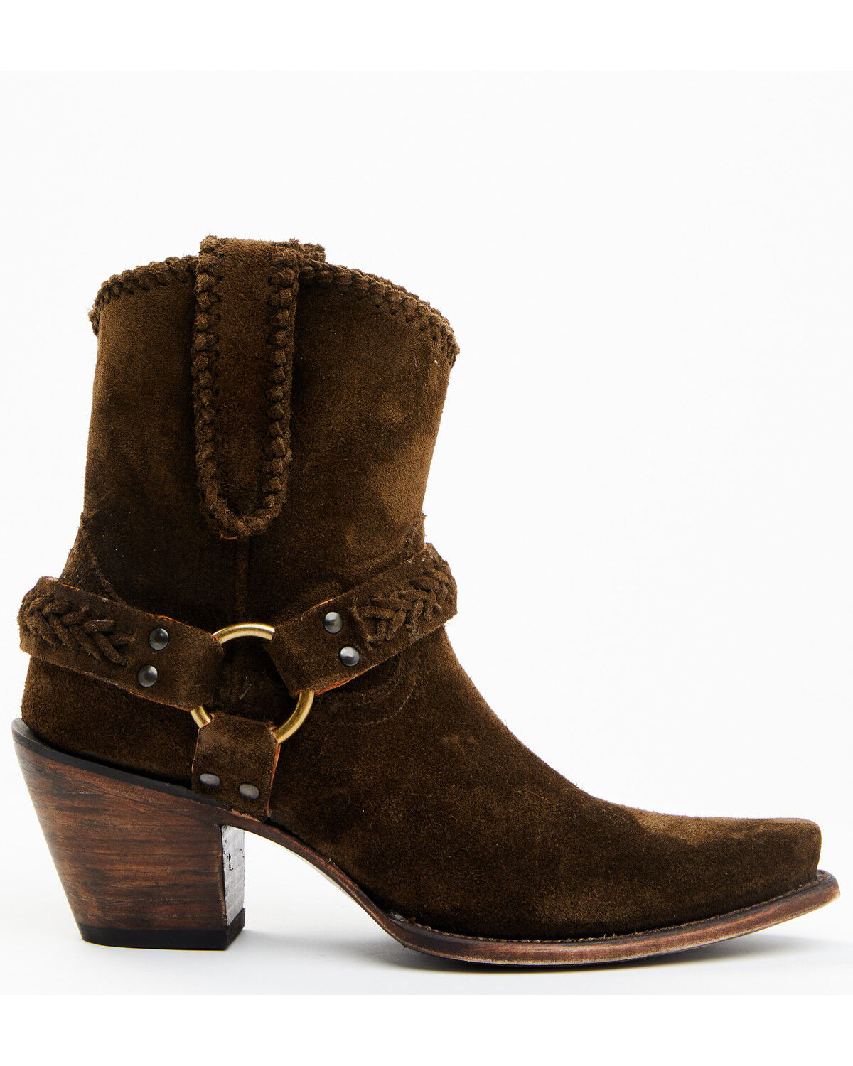 Image #2 - Cleo + Wolf Women's Willow Western Fashion Booties - Snip Toe, Olive, hi-res