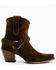 Image #2 - Cleo + Wolf Women's Willow Western Fashion Booties - Snip Toe, Olive, hi-res