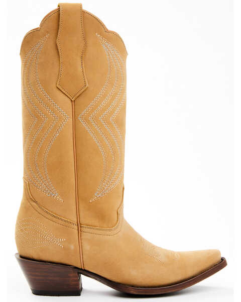 Image #2 - Planet Cowboy Women's Classic Sandy Western Boots - Snip Toe , Sand, hi-res