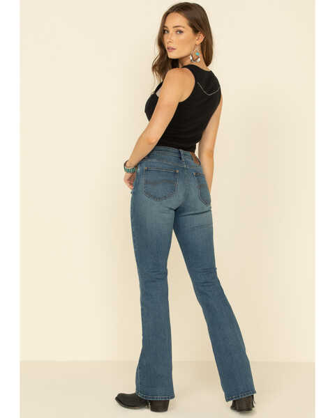 Image #5 - Lee Women's Kansas Fade Mid Rise Bootcut Jeans , Blue, hi-res