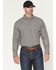 Image #1 - Ariat Men's FR Koufax Logo Long Sleeve Button-Down Work Shirt, Black/white, hi-res