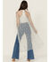 Image #4 - Beyond The Radar Women's Lace Long Sleeve Kimono, Blue, hi-res