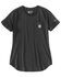 Image #2 - Carhartt Women's Force Relaxed Fit Midweight Short Sleeve Work Tee, Black, hi-res