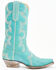 Image #2 - Caborca Silver by Liberty Black Women's Helga Stitch Western Boots - Snip Toe, Blue, hi-res