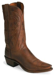 Lucchese Handmade 1883 Bart Ranch Hand Cowboy Boots - Snip Toe, Tan, hi-res