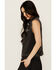 Image #2 - White Crow Women's Washed Knit Vest, Black, hi-res